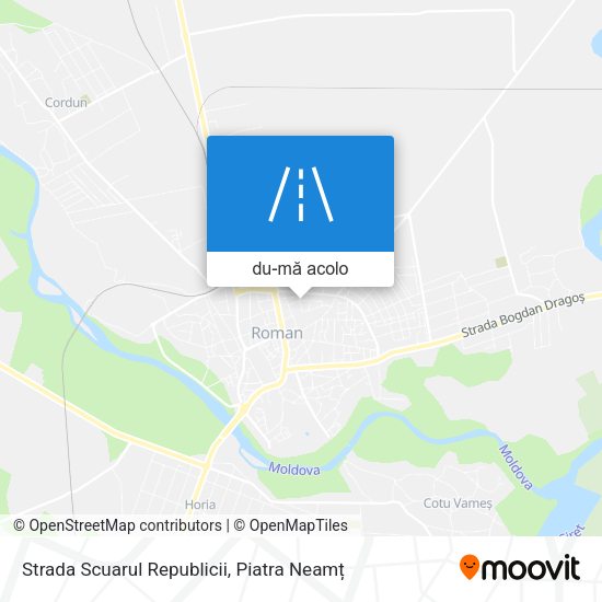 Hartă Strada Scuarul Republicii