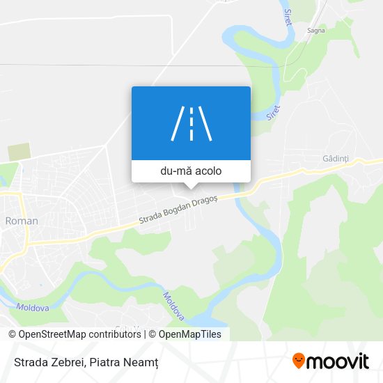 Hartă Strada Zebrei