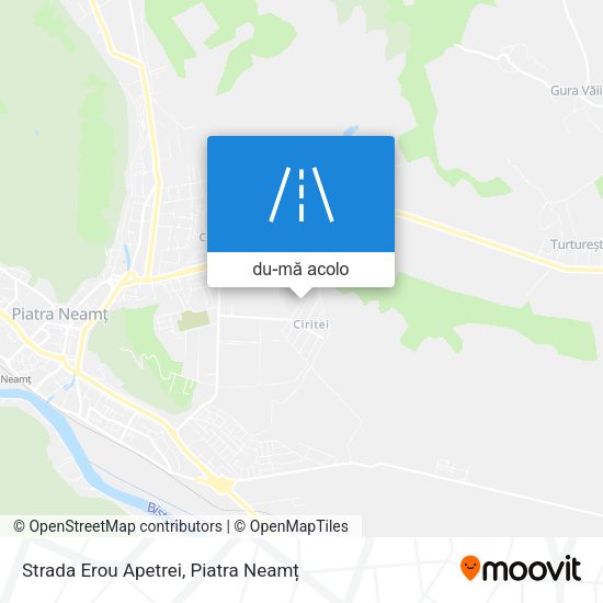 Hartă Strada Erou Apetrei