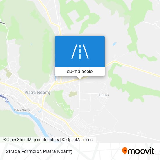 Hartă Strada Fermelor