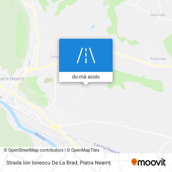Hartă Strada Ion Ionescu De La Brad
