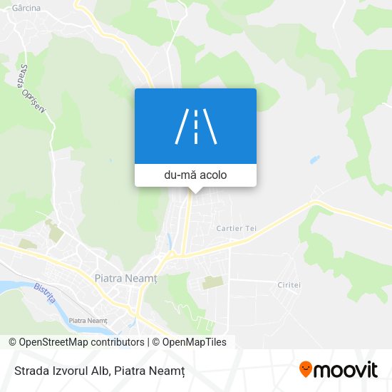 Hartă Strada Izvorul Alb
