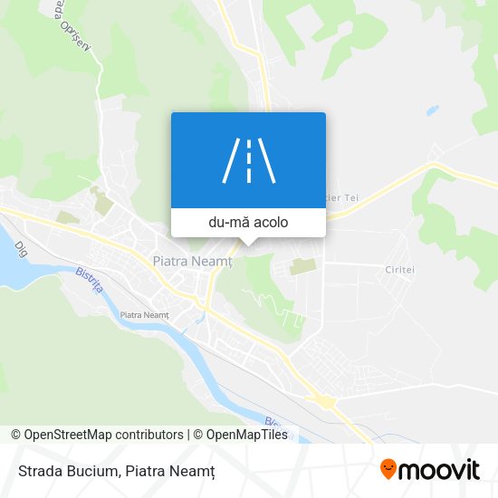 Hartă Strada Bucium