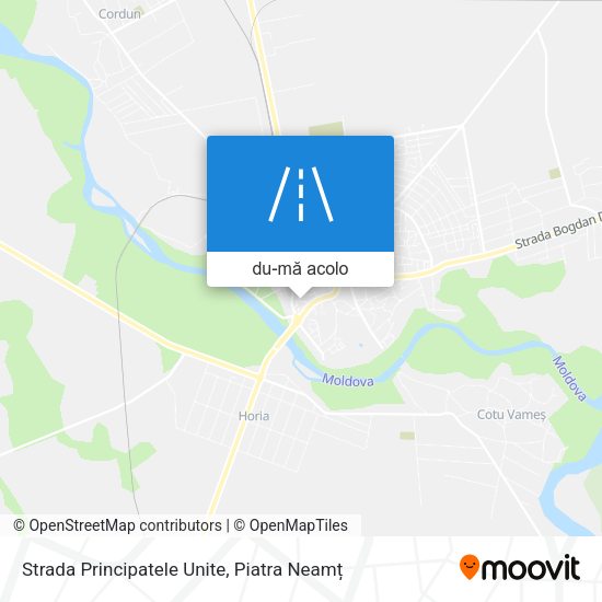 Hartă Strada Principatele Unite