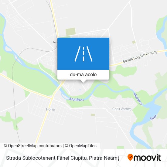 Hartă Strada Sublocotenent Fănel Ciupitu