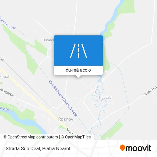 Hartă Strada Sub Deal