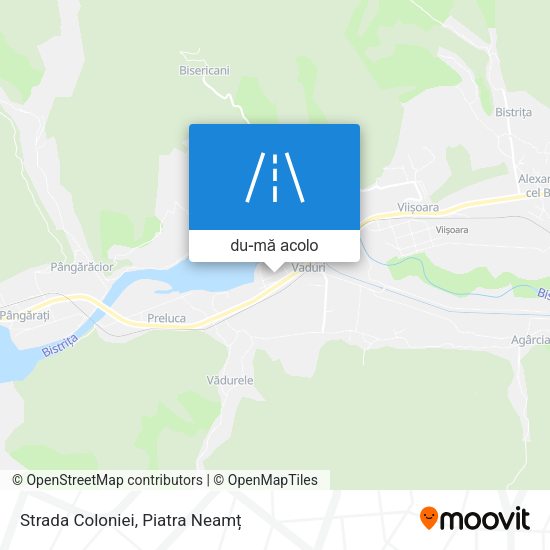 Hartă Strada Coloniei