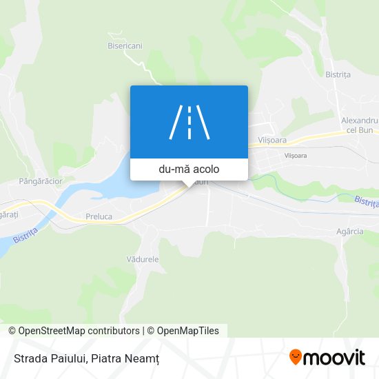 Hartă Strada Paiului