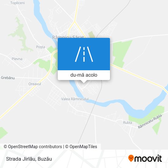 Hartă Strada Jirlău