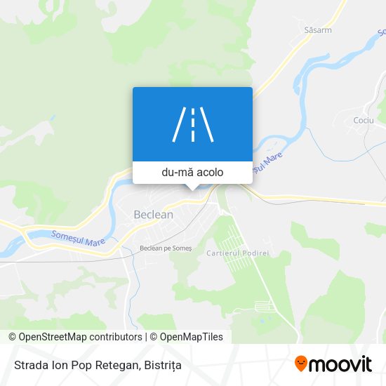 Hartă Strada Ion Pop Retegan