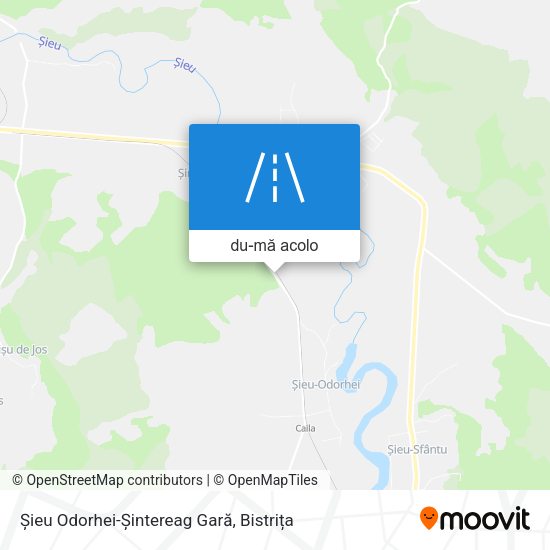 Hartă Șieu Odorhei-Șintereag Gară