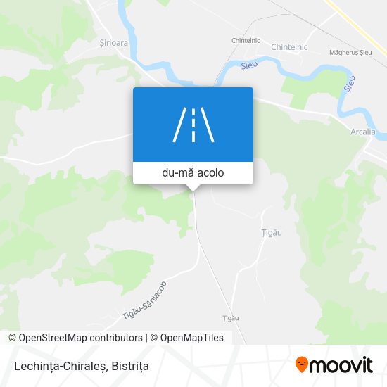 Hartă Lechința-Chiraleș