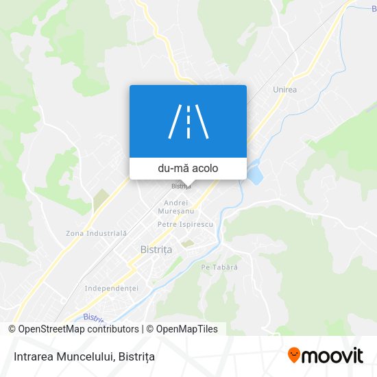 Hartă Intrarea Muncelului
