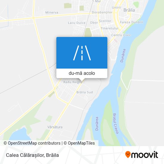 Hartă Calea Călărașilor