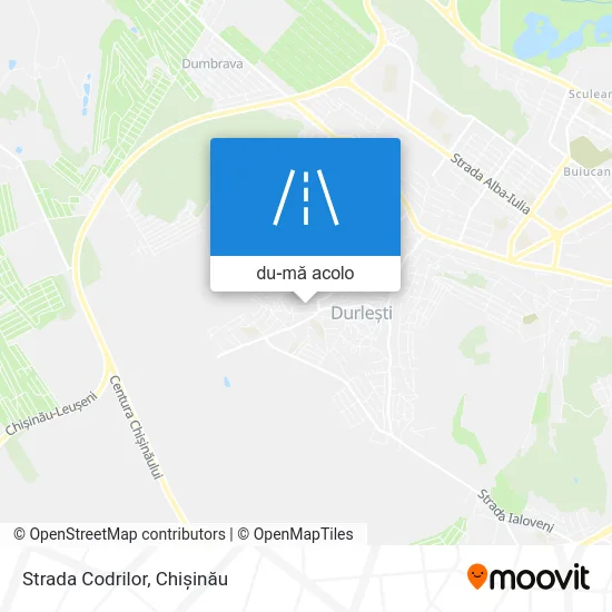 Hartă Strada Codrilor