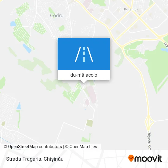 Hartă Strada Fragaria