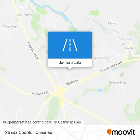 Hartă Strada Codrilor