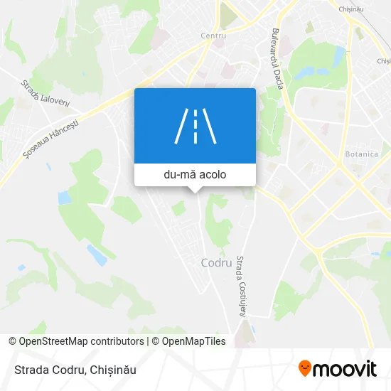 Hartă Strada Codru