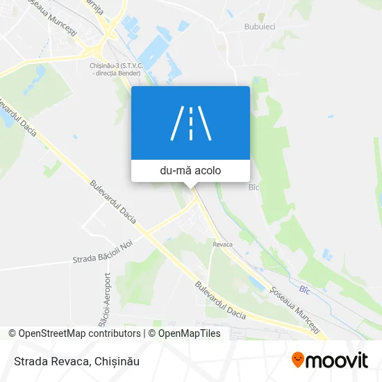 Hartă Strada Revaca
