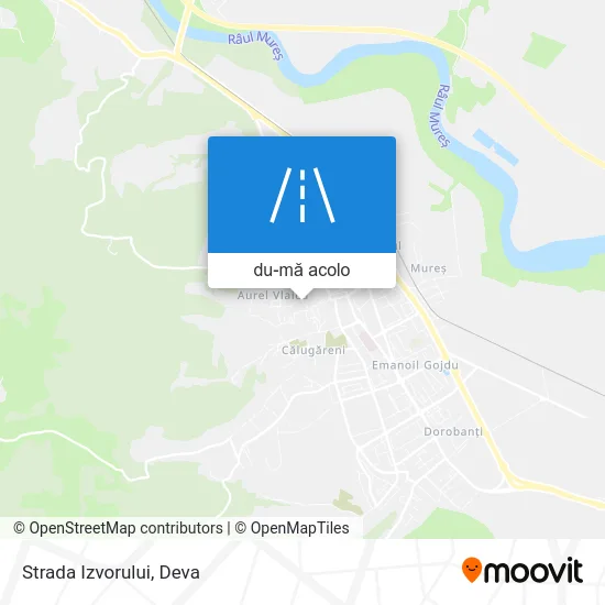 Hartă Strada Izvorului