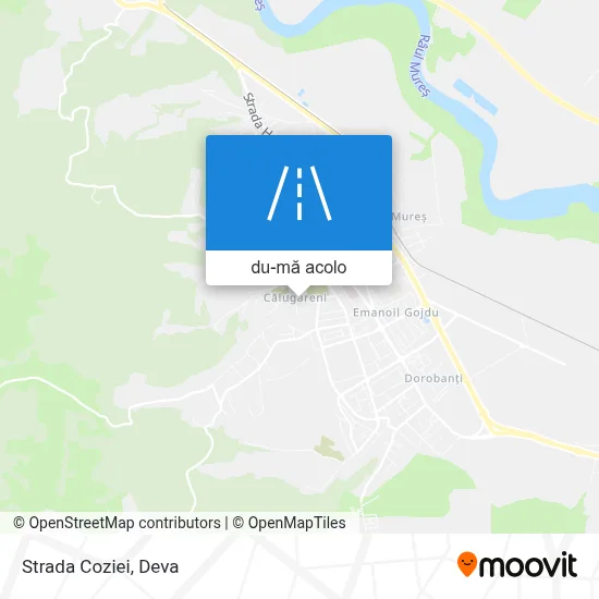 Hartă Strada Coziei