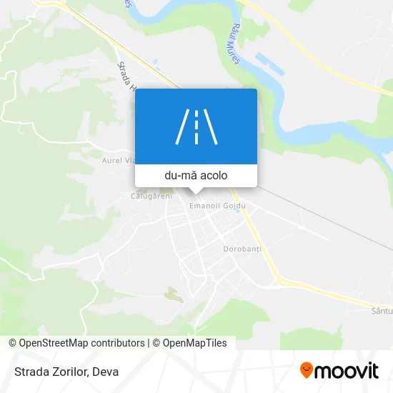 Hartă Strada Zorilor