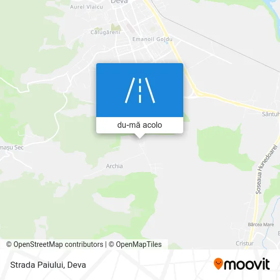 Hartă Strada Paiului