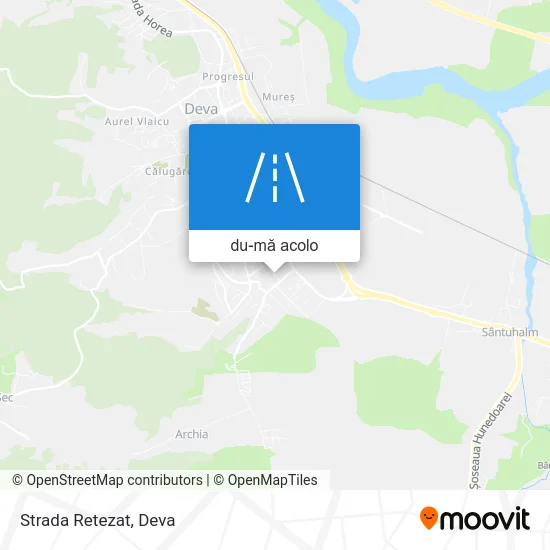 Hartă Strada Retezat