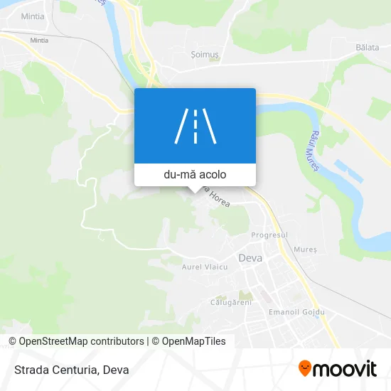 Hartă Strada Centuria