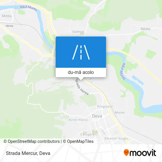 Hartă Strada Mercur