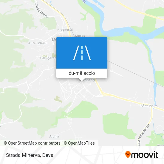 Hartă Strada Minerva