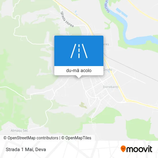 Hartă Strada 1 Mai