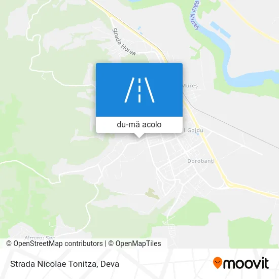 Hartă Strada Nicolae Tonitza
