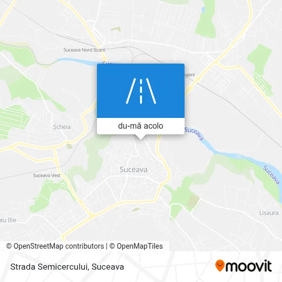 Hartă Strada Semicercului