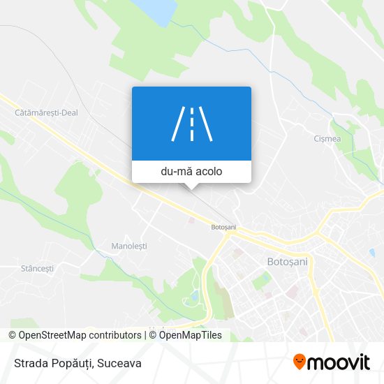 Hartă Strada Popăuți