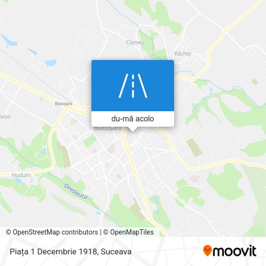 Hartă Piața 1 Decembrie 1918