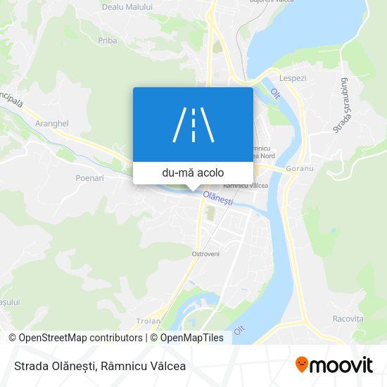 Hartă Strada Olănești