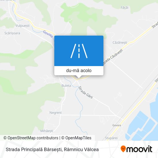 Hartă Strada Principală Bârsești