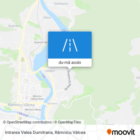 Hartă Intrarea Valea Dumitrana