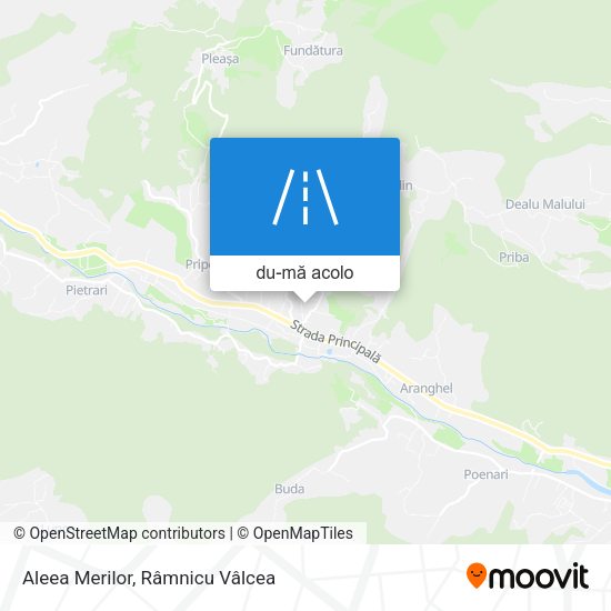 Hartă Aleea Merilor