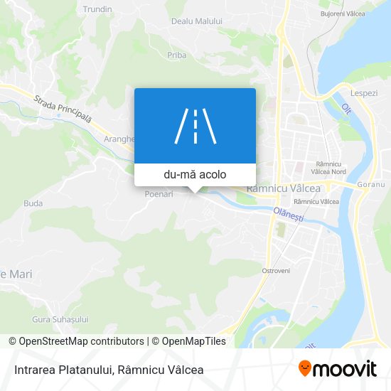 Hartă Intrarea Platanului