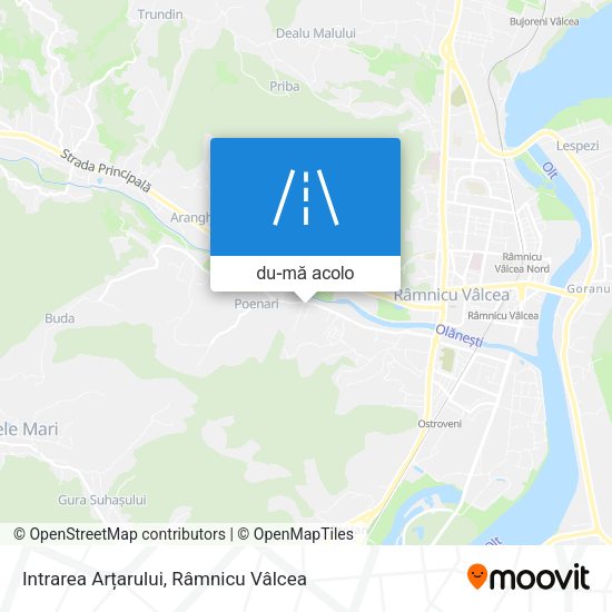 Hartă Intrarea Arțarului