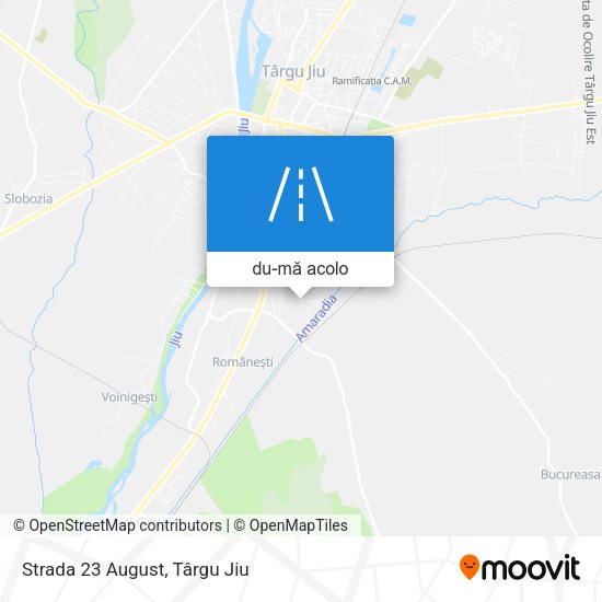 Hartă Strada 23 August