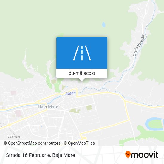 Hartă Strada 16 Februarie