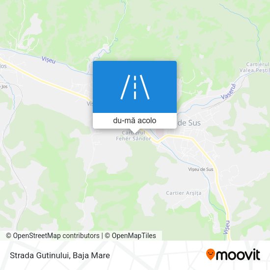 Hartă Strada Gutinului
