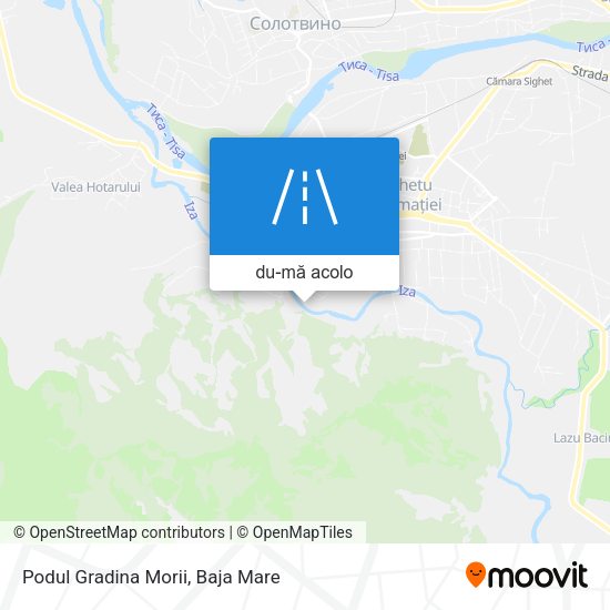 Hartă Podul Gradina Morii