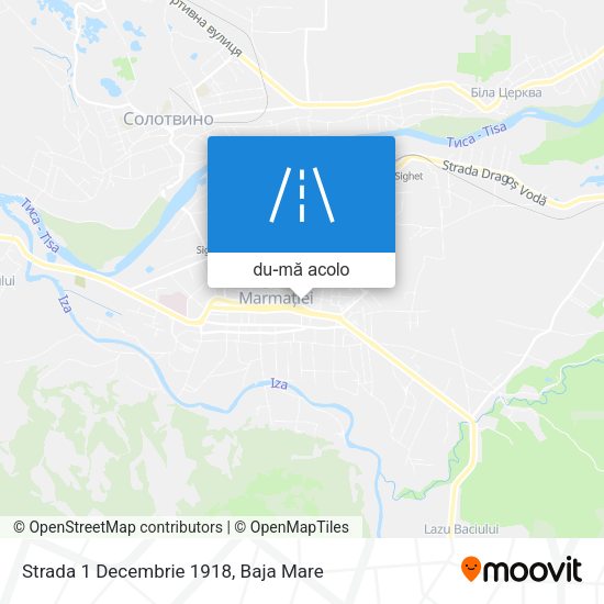 Hartă Strada 1 Decembrie 1918