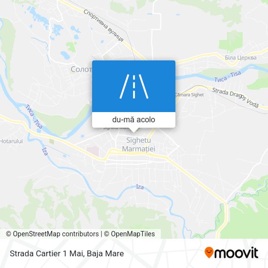 Hartă Strada Cartier 1 Mai