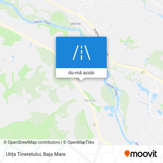 Hartă Ulița Tineretului
