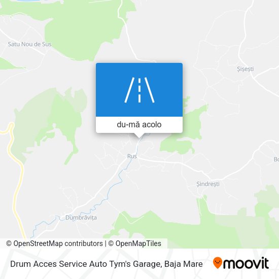 Hartă Drum Acces  Service Auto Tym's Garage